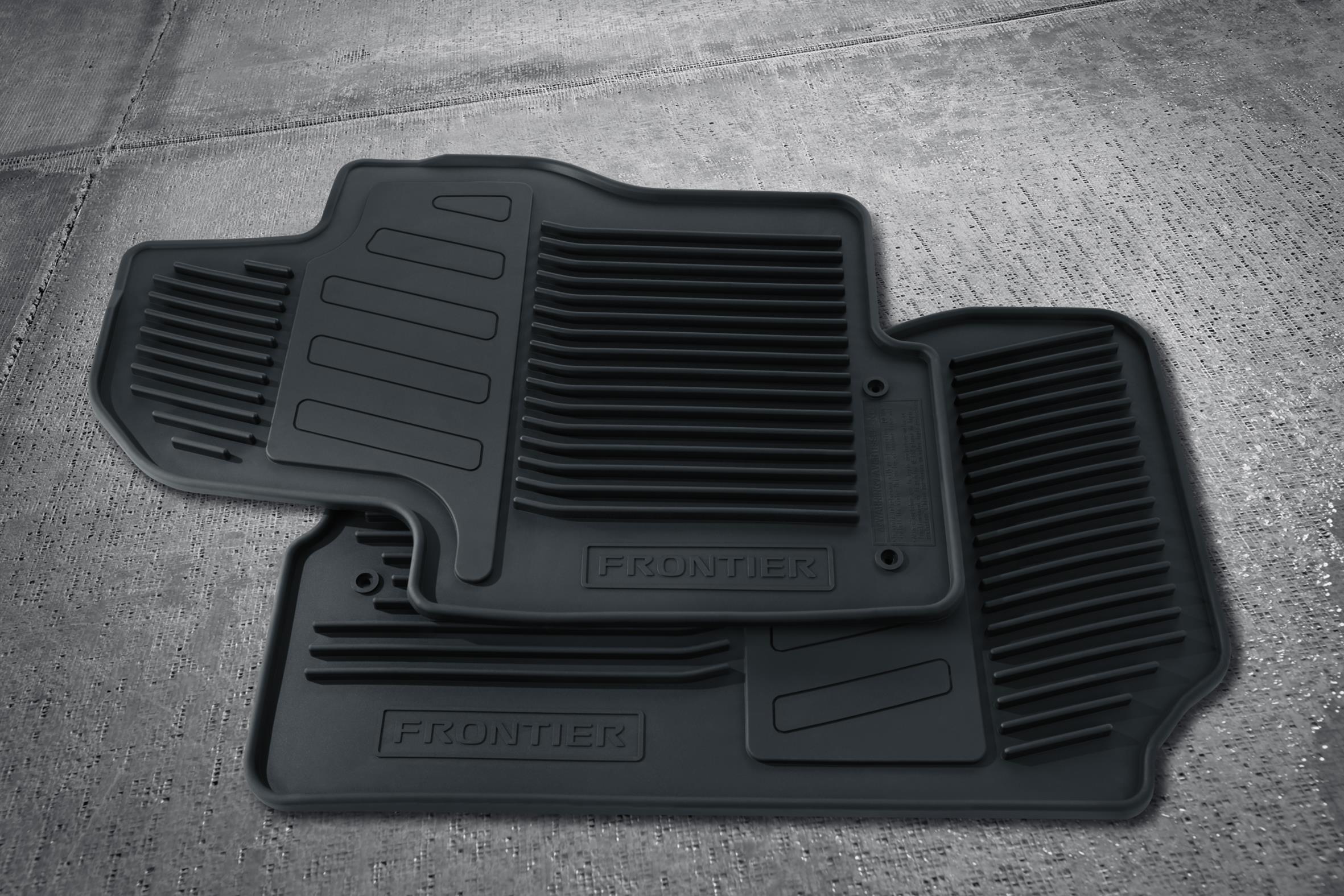 nissan Frontier Floor Mats, AllSeason, Crew Cab (Rubber / 3Piece