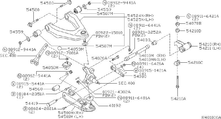 Nissan-Frontier-Suspension-Strut-Rod-(Front).-SPRING,-LINK-...