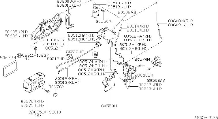 Nissan-Altima-Exterior-Door-Handle-(Left,-Front,-Rear-...