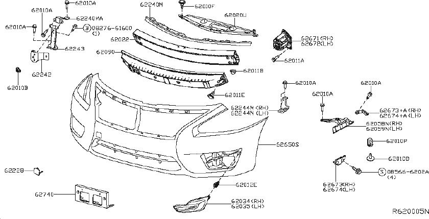 Nissan-Altima-Bumper-Cover-Brace-(Front)---62240-3TA0A-...